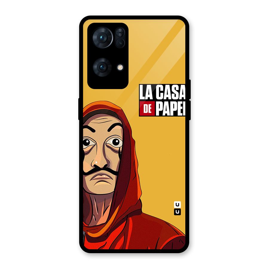 Money Heist La Casa De Papel Glass Back Case for Oppo Reno7 Pro 5G