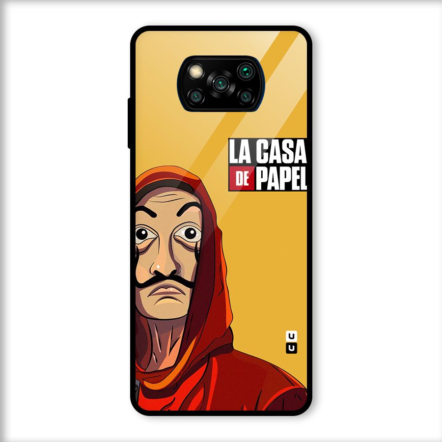Money Heist La Casa De Papel Glass Back Case for Poco X3