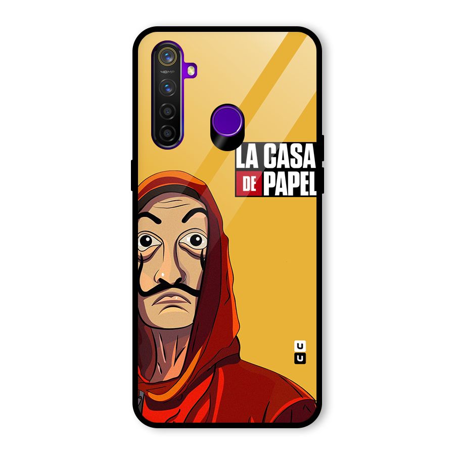 Money Heist La Casa De Papel Glass Back Case for Realme 5 Pro