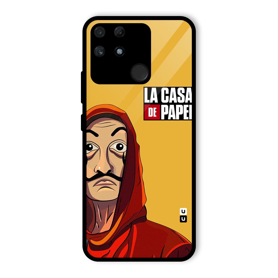 Money Heist La Casa De Papel Glass Back Case for Realme Narzo 50A