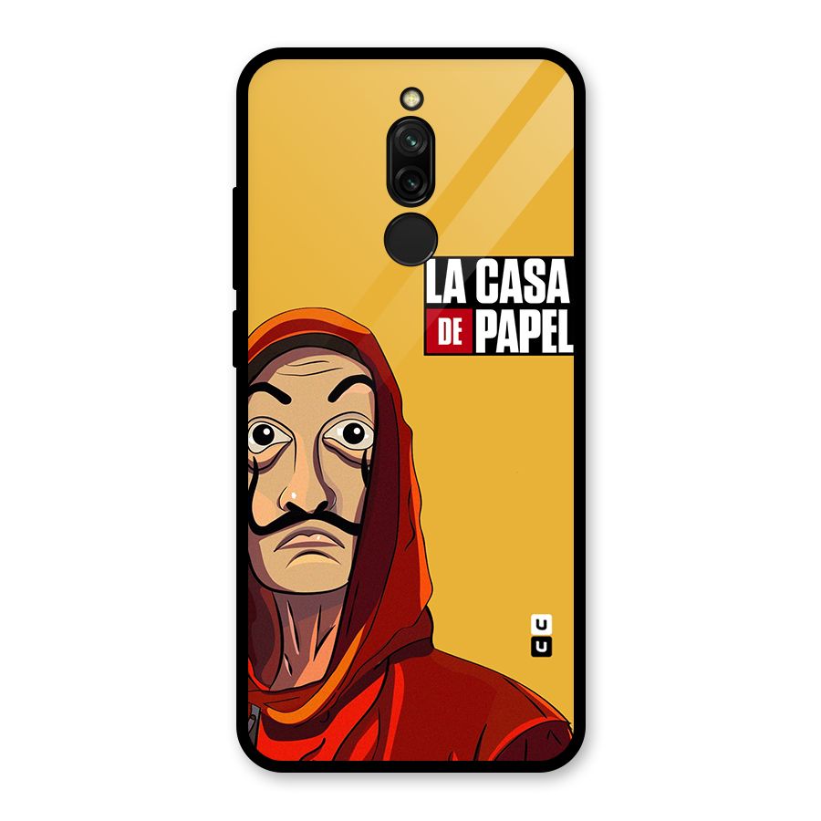 Money Heist La Casa De Papel Glass Back Case for Redmi 8