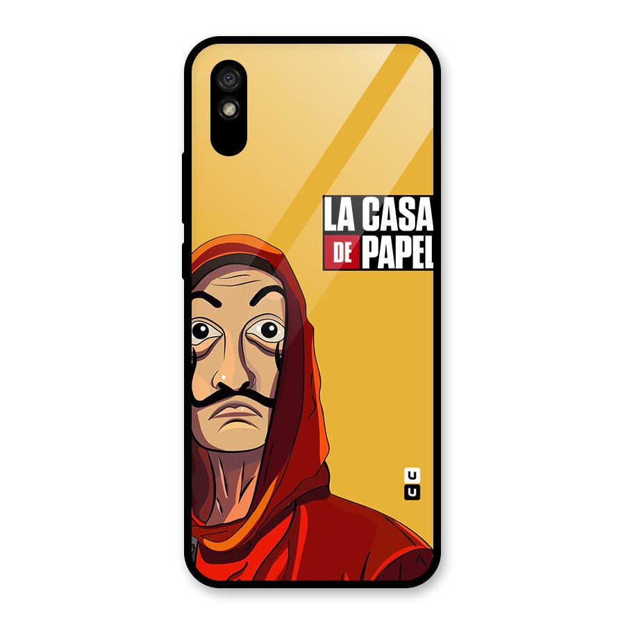 Money Heist La Casa De Papel Glass Back Case for Redmi 9i