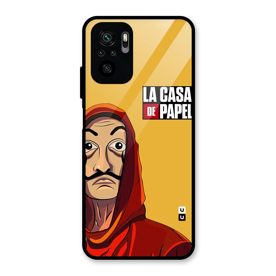 Money Heist La Casa De Papel Glass Back Case for Redmi Note 10S