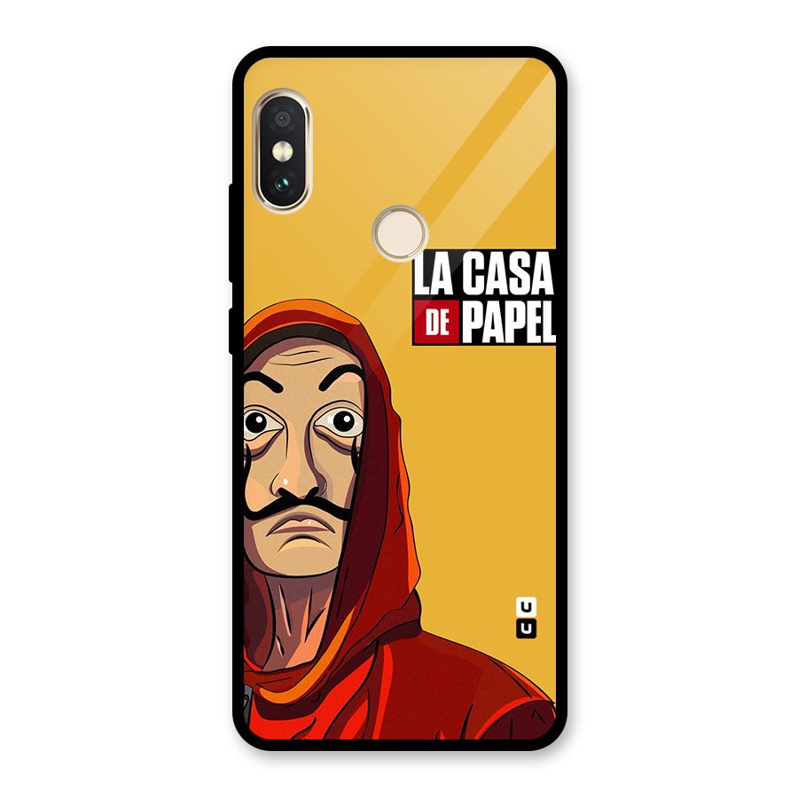 Money Heist La Casa De Papel Glass Back Case for Redmi Note 5 Pro