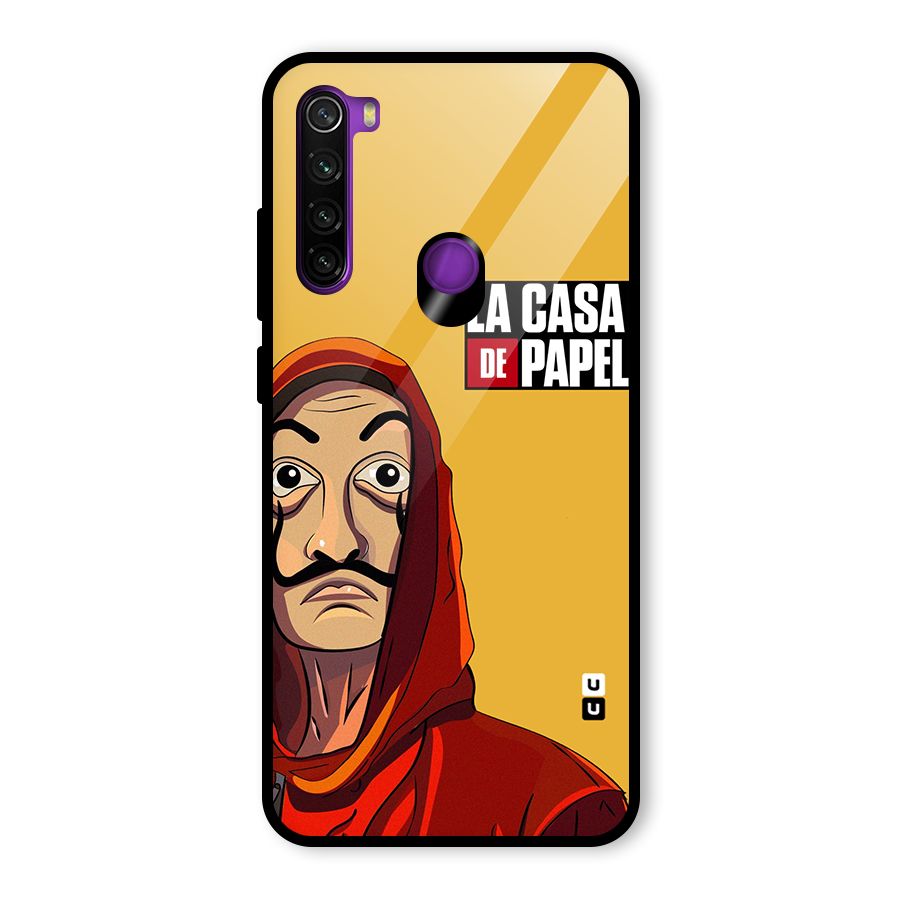 Money Heist La Casa De Papel Glass Back Case for Redmi Note 8