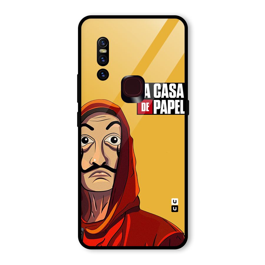 Money Heist La Casa De Papel Glass Back Case for Vivo V15