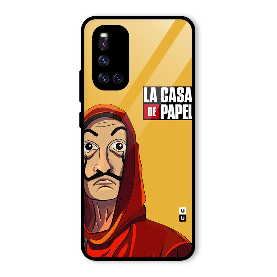 Money Heist La Casa De Papel Glass Back Case for Vivo V19