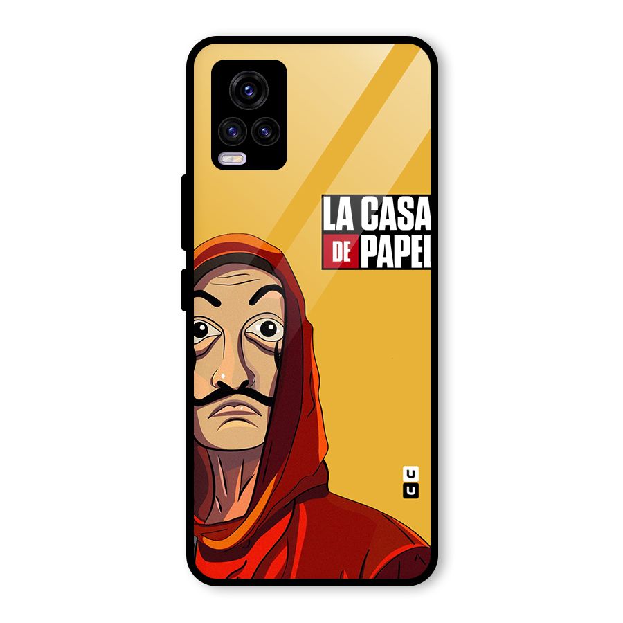 Money Heist La Casa De Papel Glass Back Case for Vivo V20