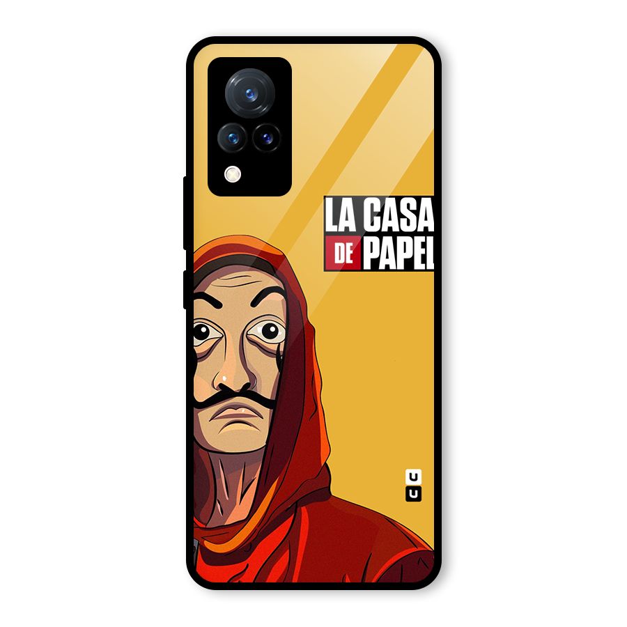 Money Heist La Casa De Papel Glass Back Case for Vivo V21 5G
