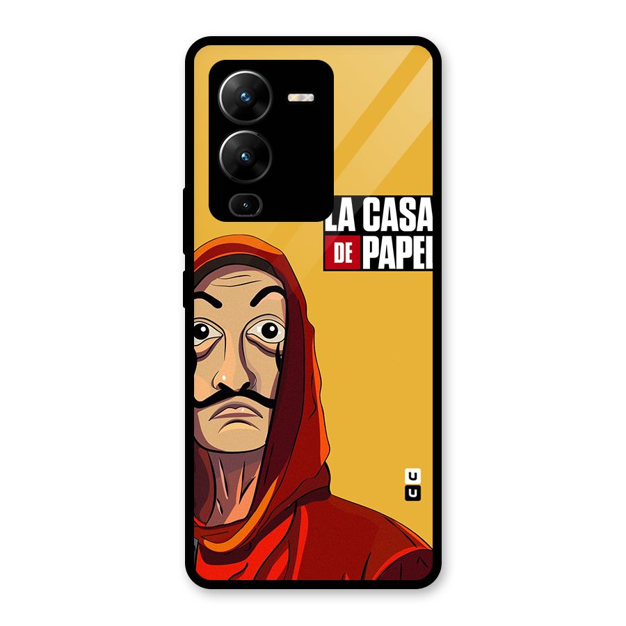 Money Heist La Casa De Papel Glass Back Case for Vivo V25 Pro