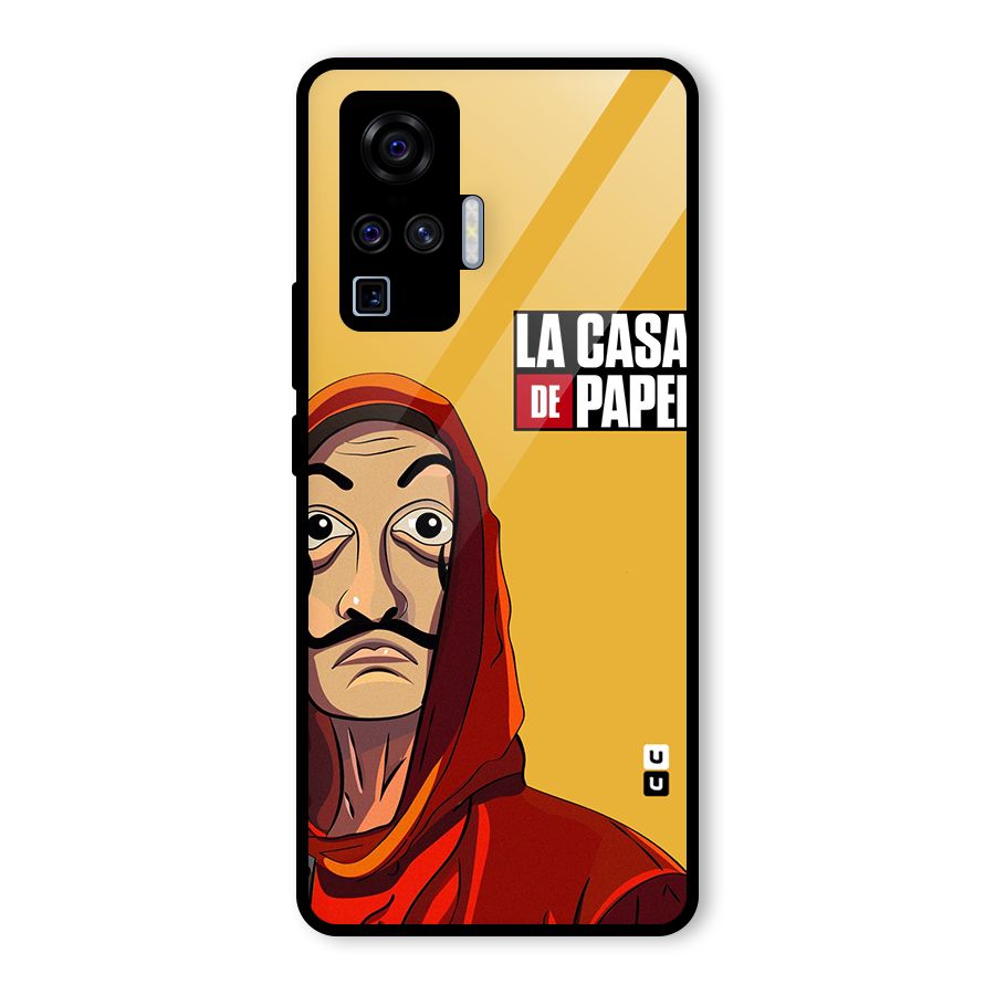 Money Heist La Casa De Papel Glass Back Case for Vivo X50 Pro
