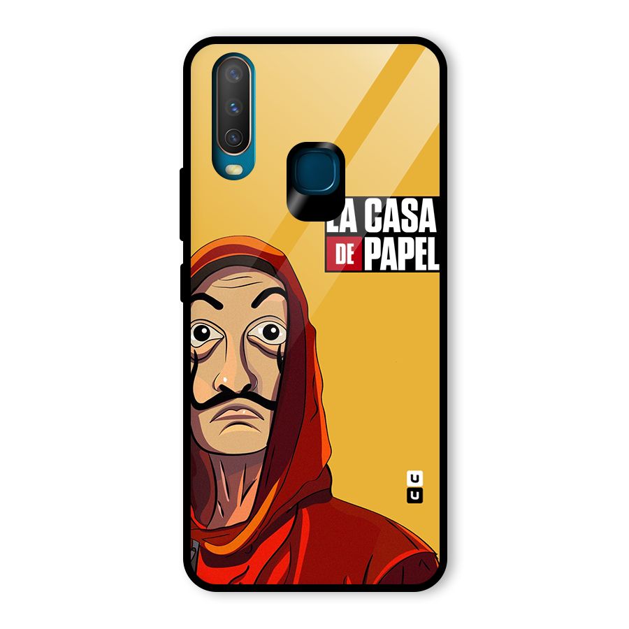 Money Heist La Casa De Papel Glass Back Case for Vivo Y15