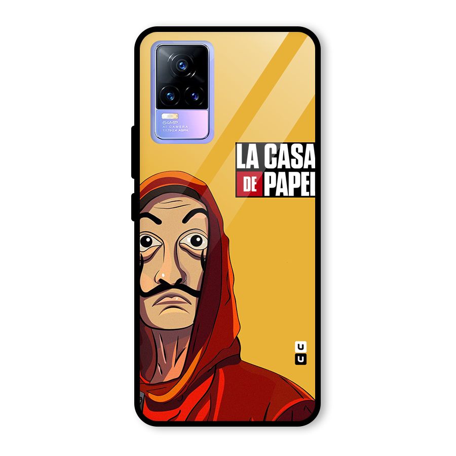 Money Heist La Casa De Papel Glass Back Case for Vivo Y73