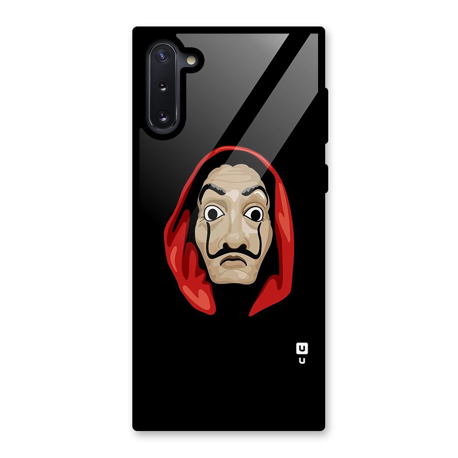Money Heist Mask Glass Back Case for Galaxy Note 10