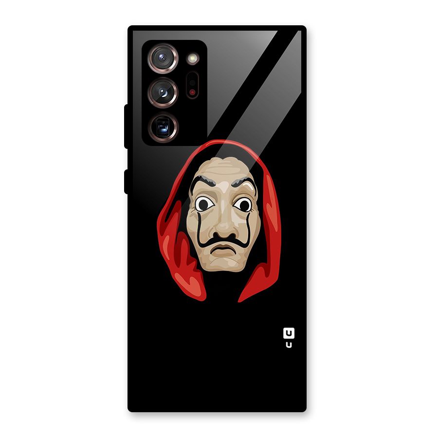 Money Heist Mask Glass Back Case for Galaxy Note 20 Ultra