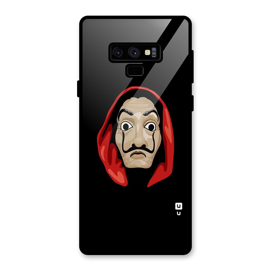 Money Heist Mask Glass Back Case for Galaxy Note 9