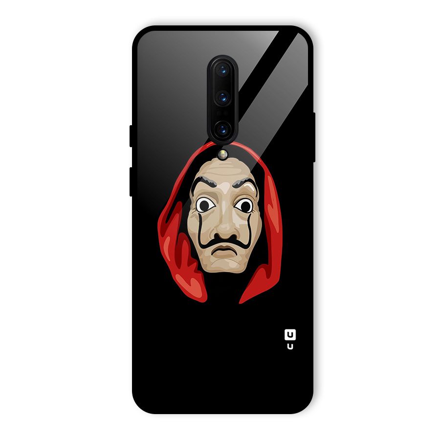 Money Heist Mask Glass Back Case for OnePlus 7 Pro