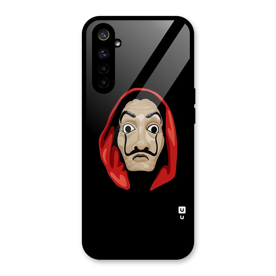 Money Heist Mask Glass Back Case for Realme 6
