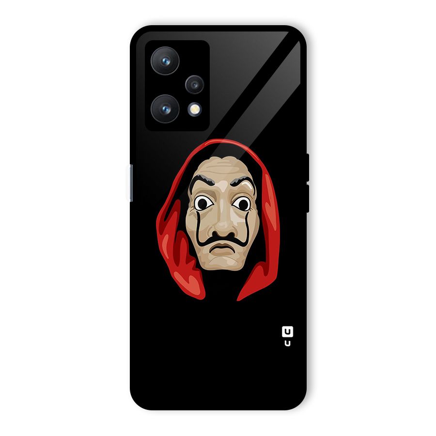 Money Heist Mask Glass Back Case for Realme 9 Pro 5G