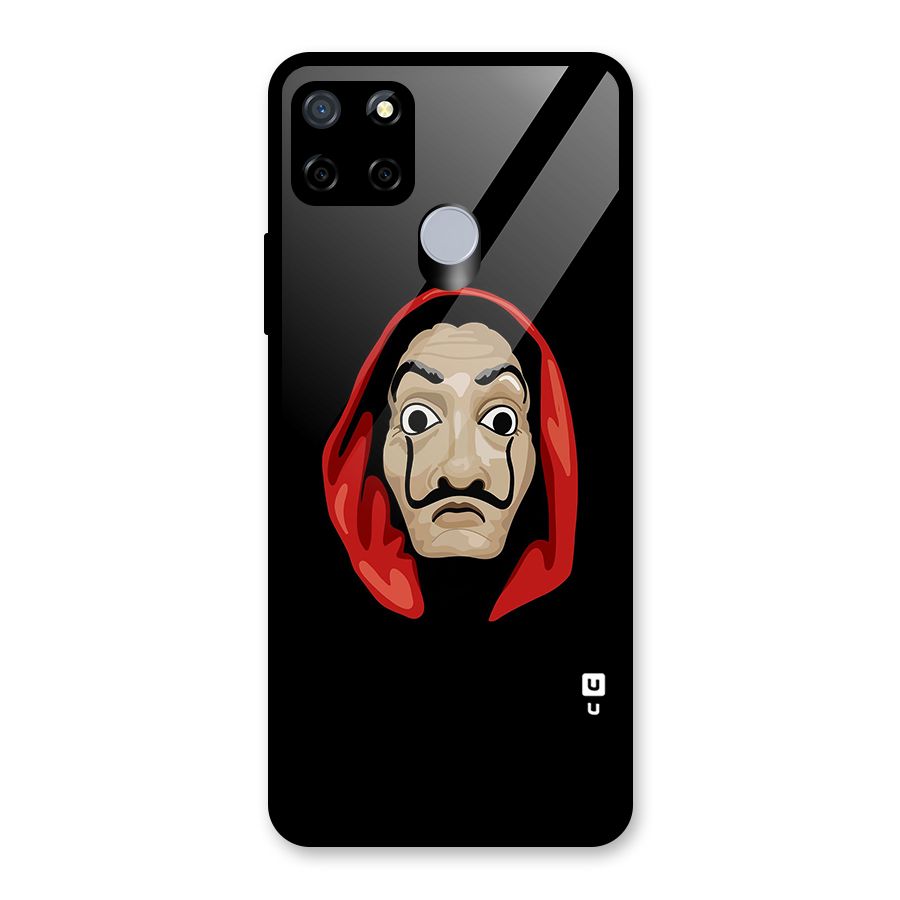 Money Heist Mask Glass Back Case for Realme C12