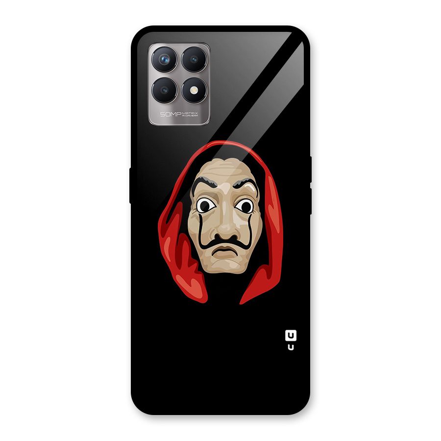 Money Heist Mask Glass Back Case for Realme Narzo 50