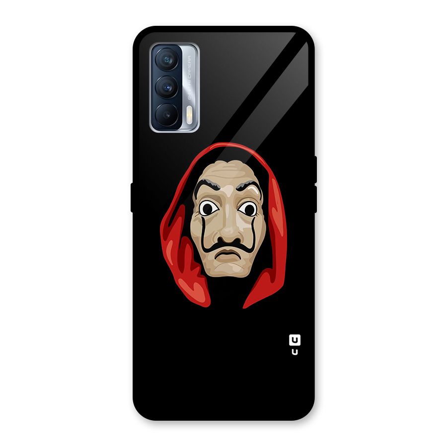 Money Heist Mask Glass Back Case for Realme X7