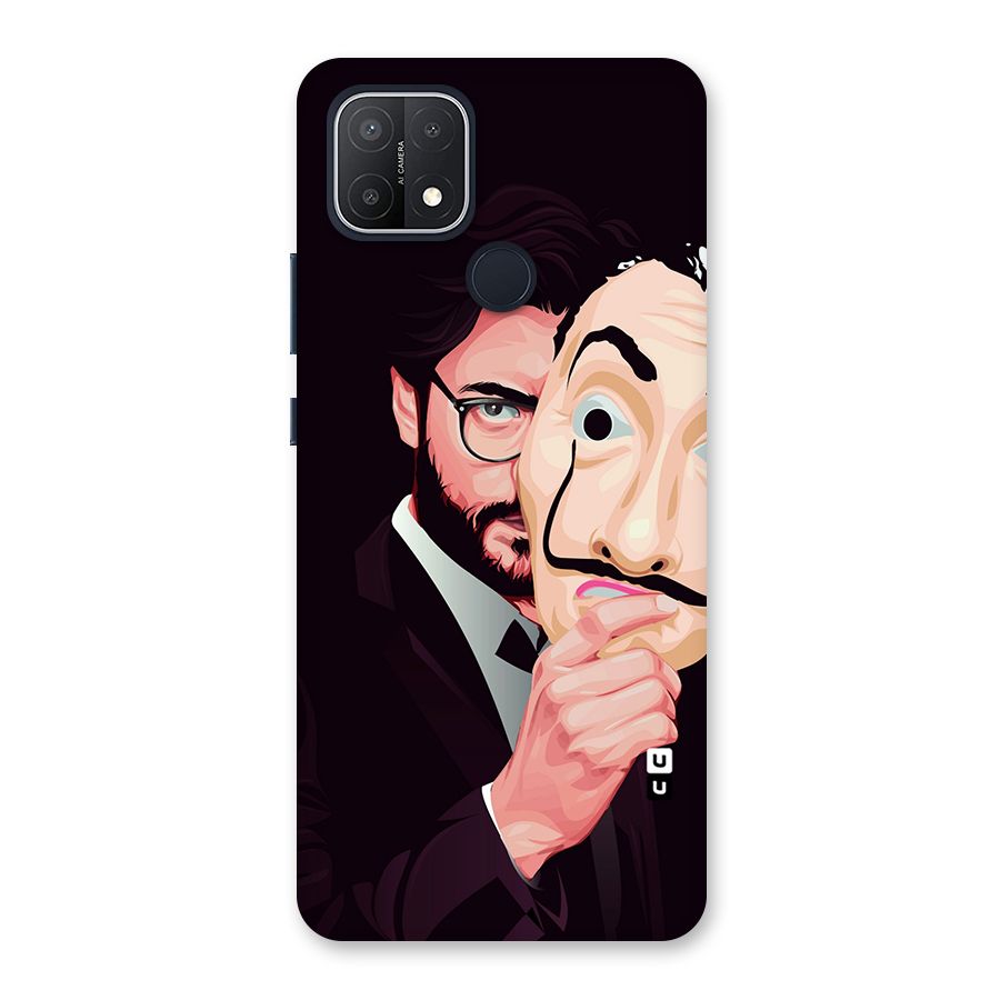 Money Heist Professor Art Back Case for Oppo A15s