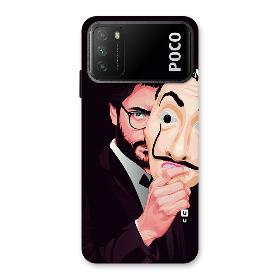 Money Heist Professor Art Back Case for Poco M3