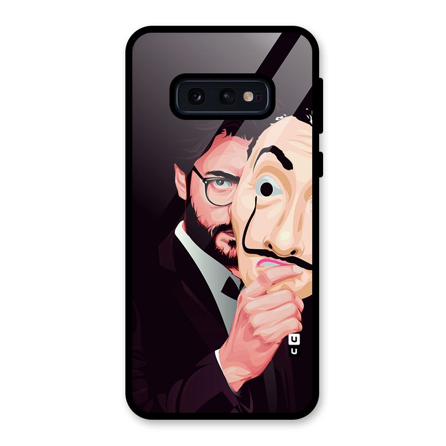 Money Heist Professor Art Glass Back Case for Galaxy S10e