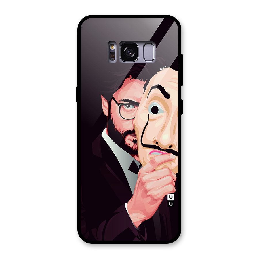 Money Heist Professor Art Glass Back Case for Galaxy S8
