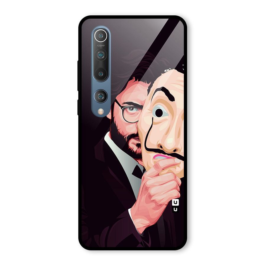 Money Heist Professor Art Glass Back Case for Mi 10
