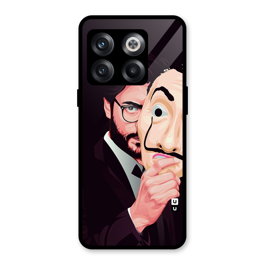 Money Heist Professor Art Glass Back Case for OnePlus 10T