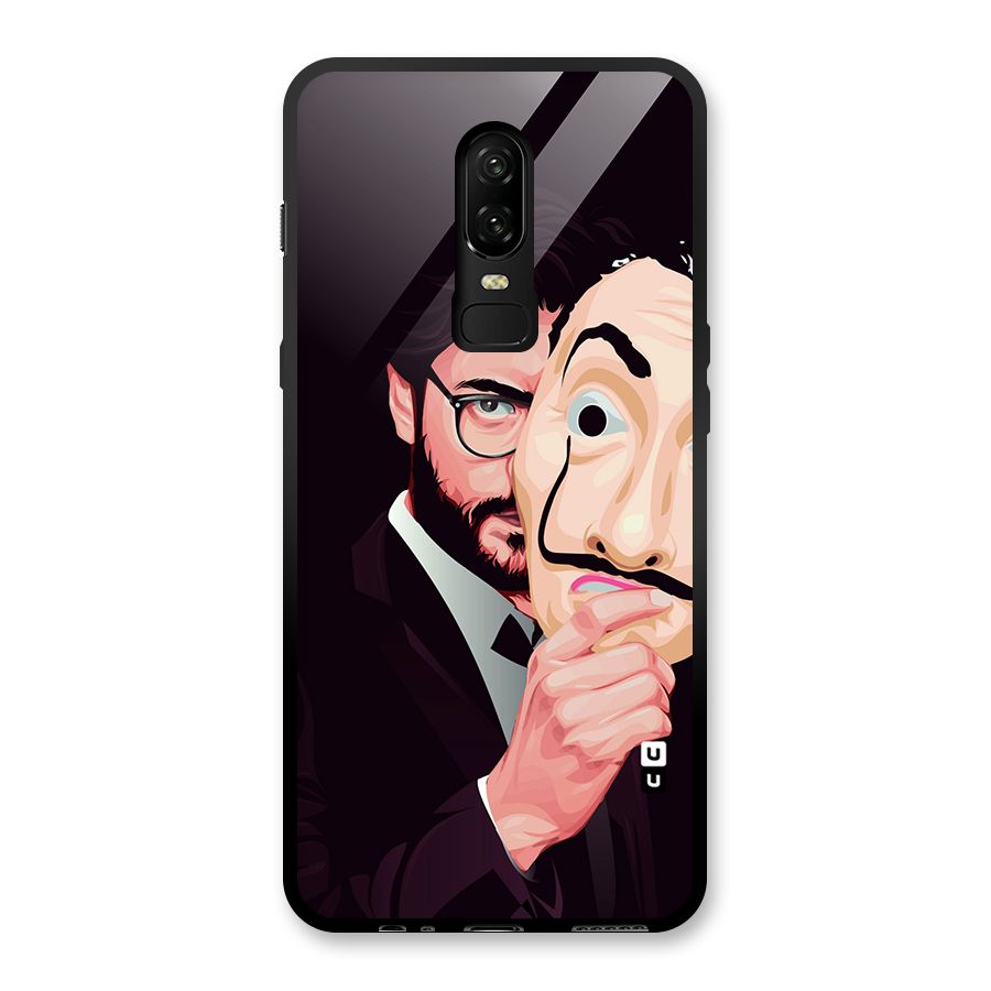 Money Heist Professor Art Glass Back Case for OnePlus 6