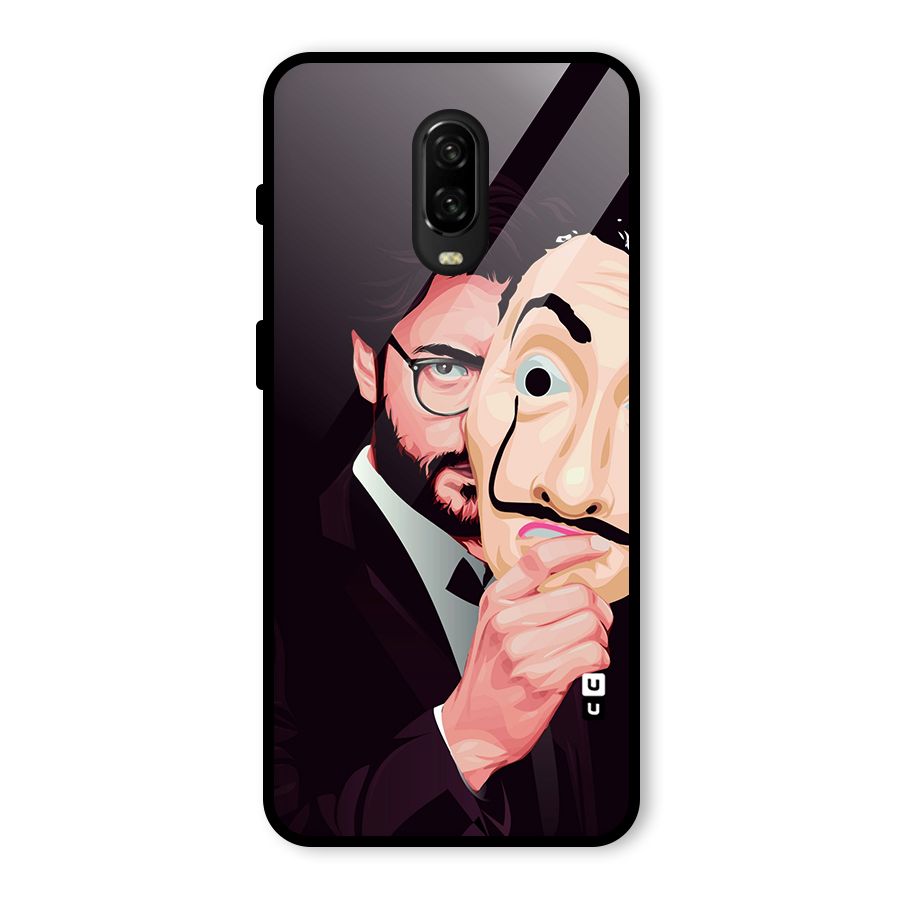 Money Heist Professor Art Glass Back Case for OnePlus 6T