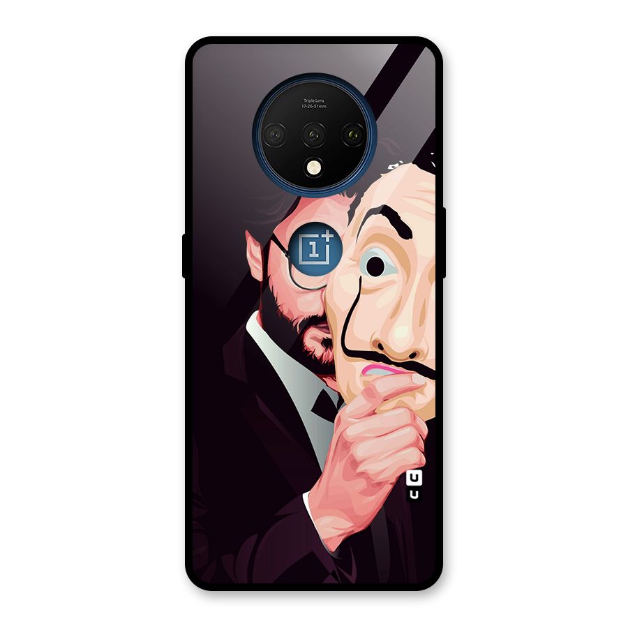 Money Heist Professor Art Glass Back Case for OnePlus 7T