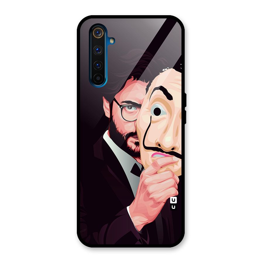 Money Heist Professor Art Glass Back Case for Realme 6 Pro