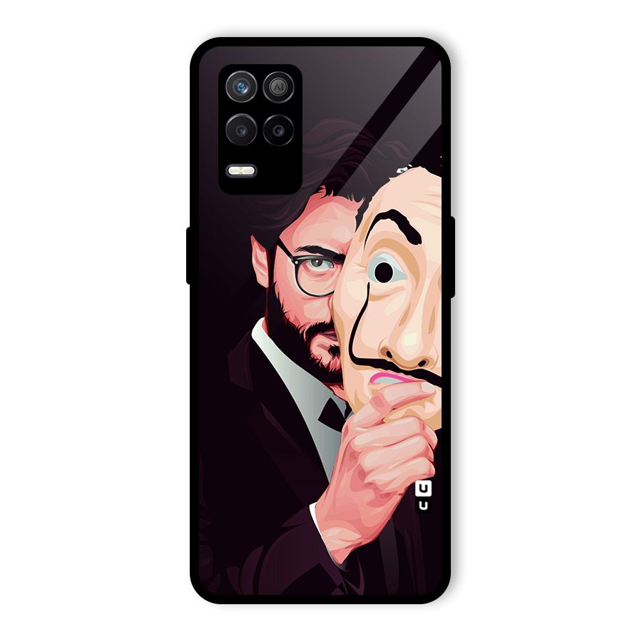 Money Heist Professor Art Glass Back Case for Realme 9 5G