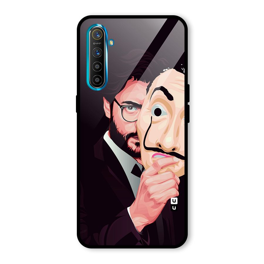 Money Heist Professor Art Glass Back Case for Realme XT