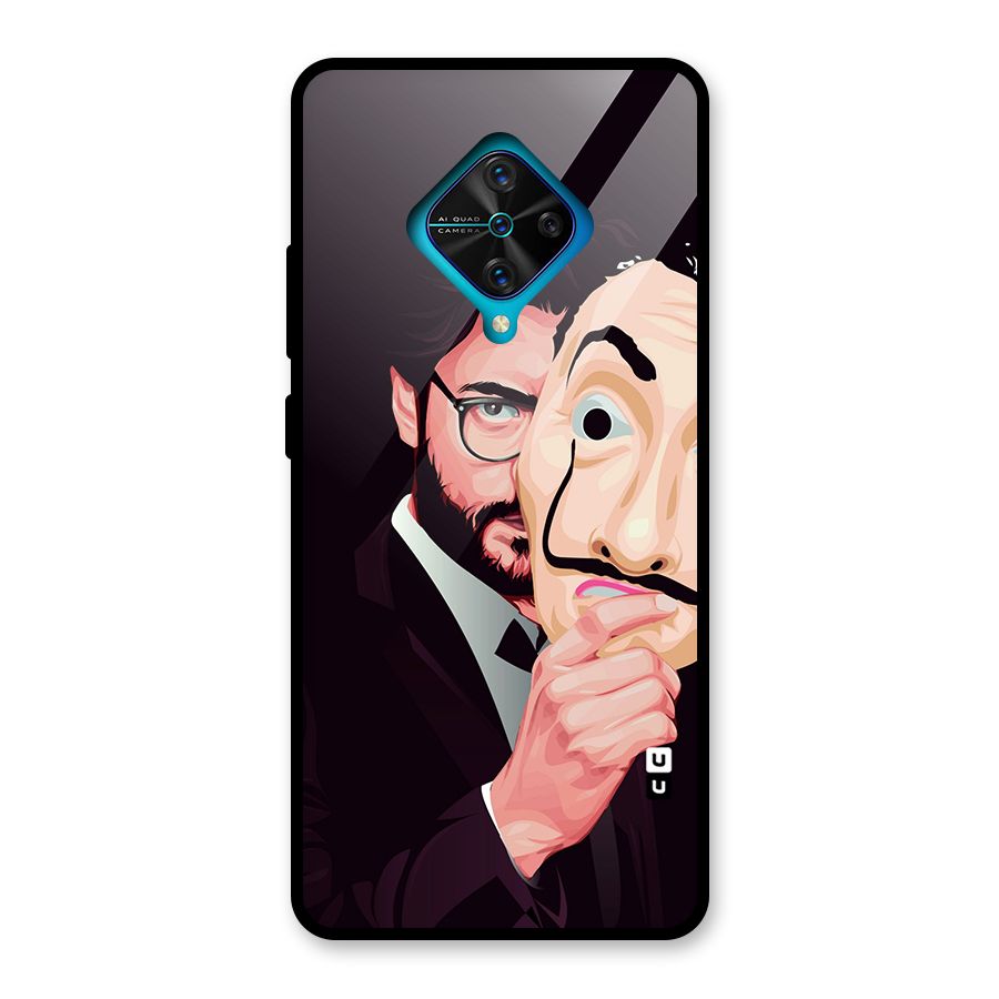Money Heist Professor Art Glass Back Case for Vivo S1 Pro