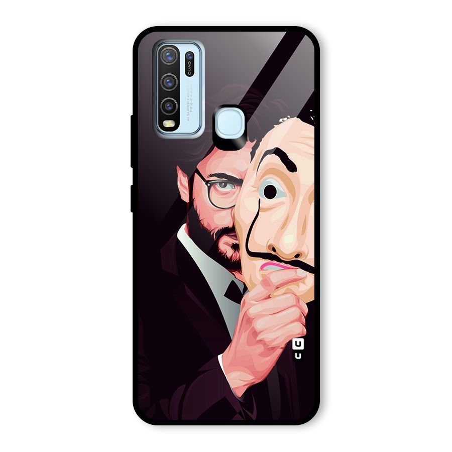 Money Heist Professor Art Glass Back Case for Vivo Y50