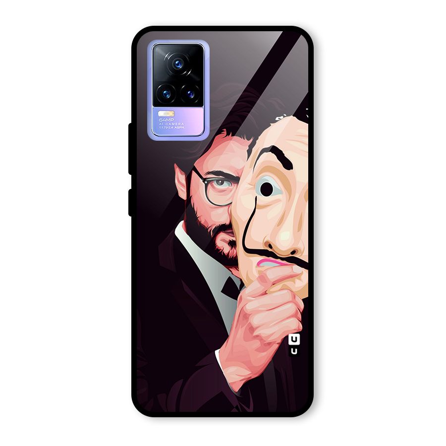 Money Heist Professor Art Glass Back Case for Vivo Y73
