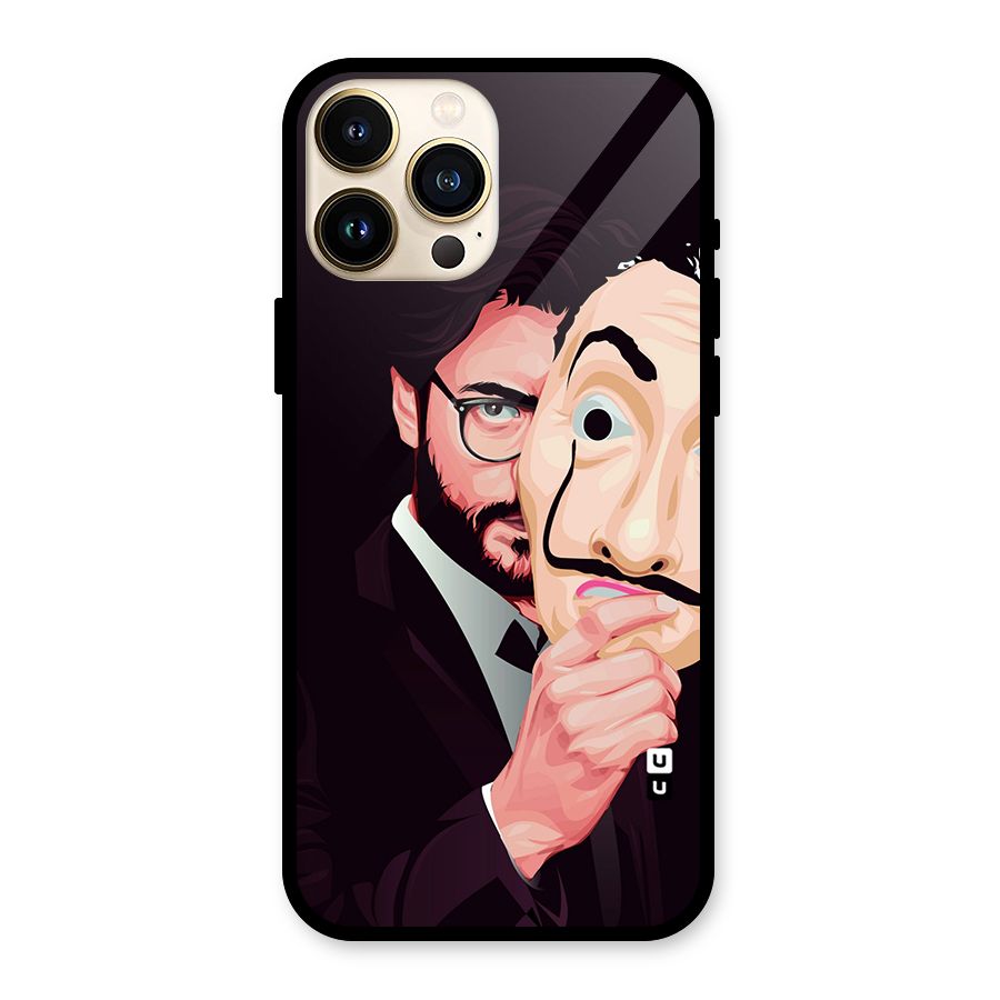 Money Heist Professor Art Glass Back Case for iPhone 13 Pro Max