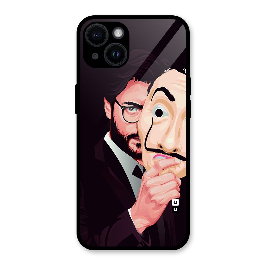 Money Heist Professor Art Glass Back Case for iPhone 14