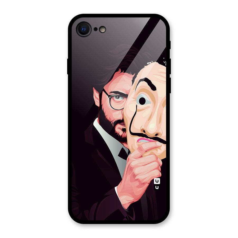 Money Heist Professor Art Glass Back Case for iPhone SE 2022
