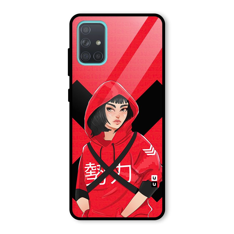 Money Heist Tokyo Digital Art Glass Back Case for Galaxy A71