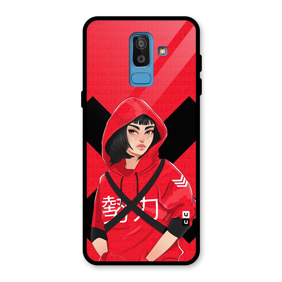 Money Heist Tokyo Digital Art Glass Back Case for Galaxy J8