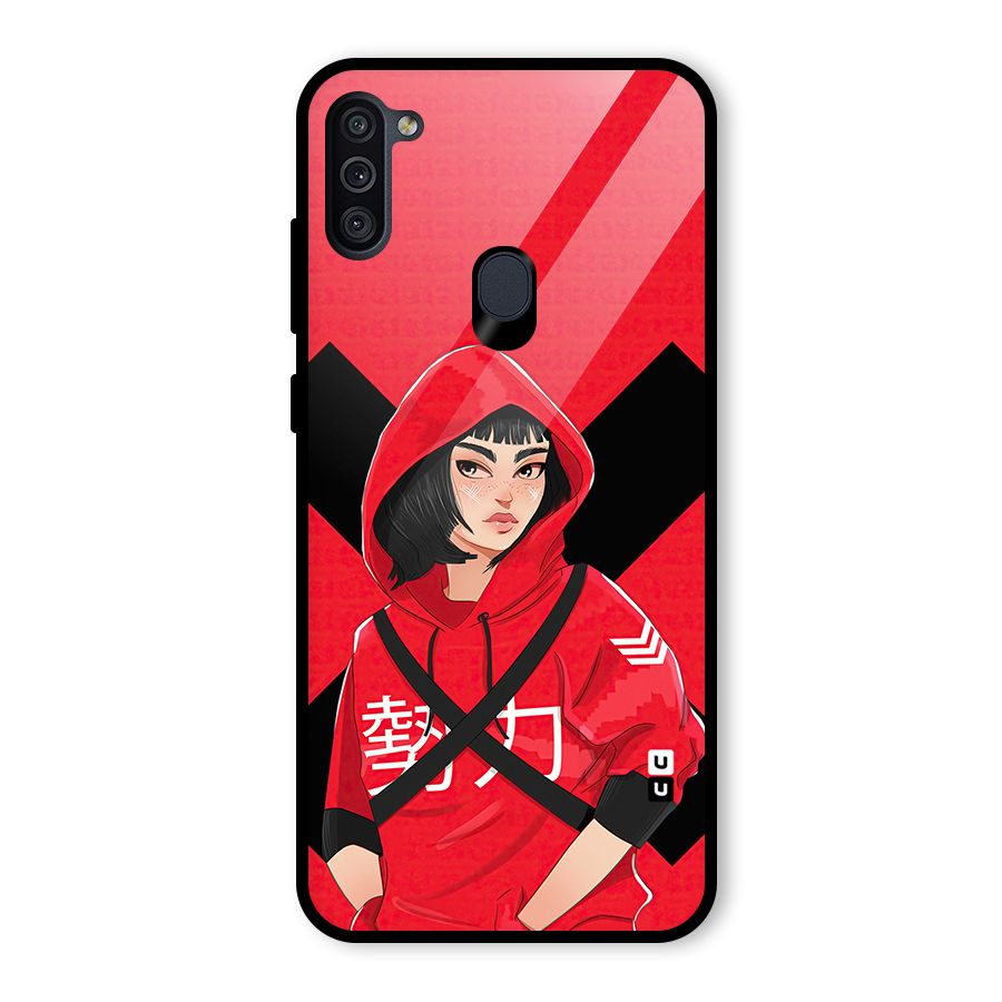 Money Heist Tokyo Digital Art Glass Back Case for Galaxy M11