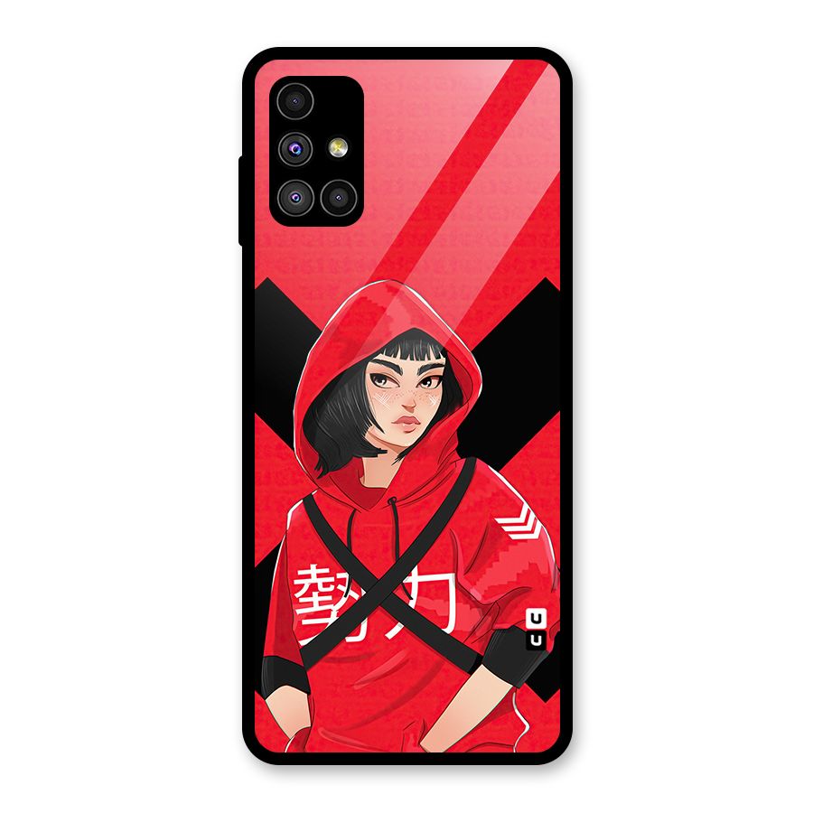 Money Heist Tokyo Digital Art Glass Back Case for Galaxy M51