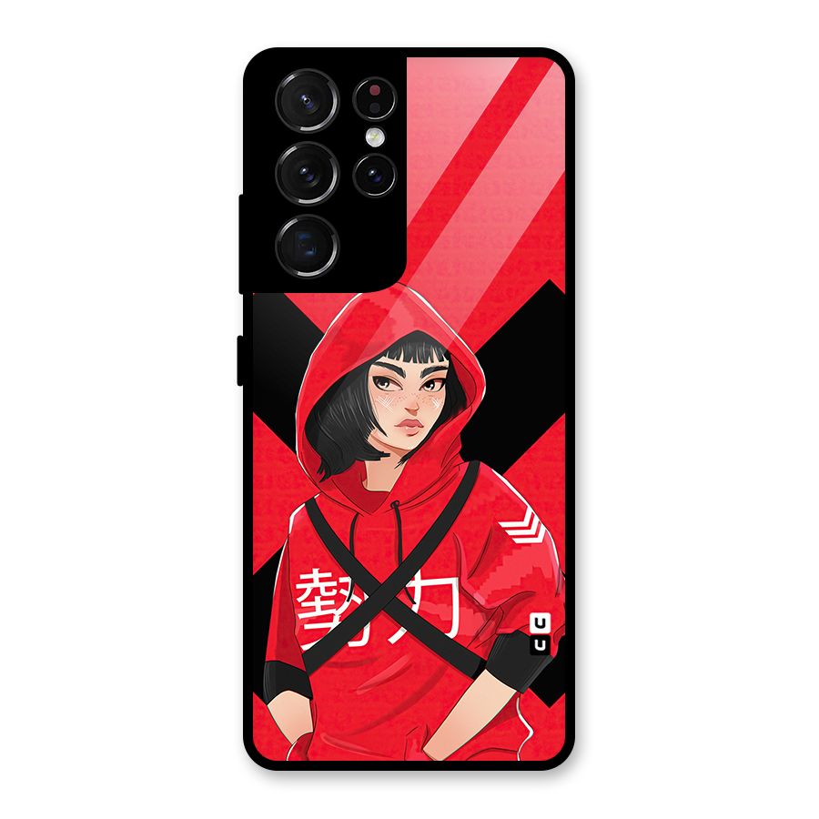 Money Heist Tokyo Digital Art Glass Back Case for Galaxy S21 Ultra 5G