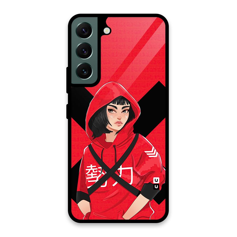 Money Heist Tokyo Digital Art Glass Back Case for Galaxy S22 5G